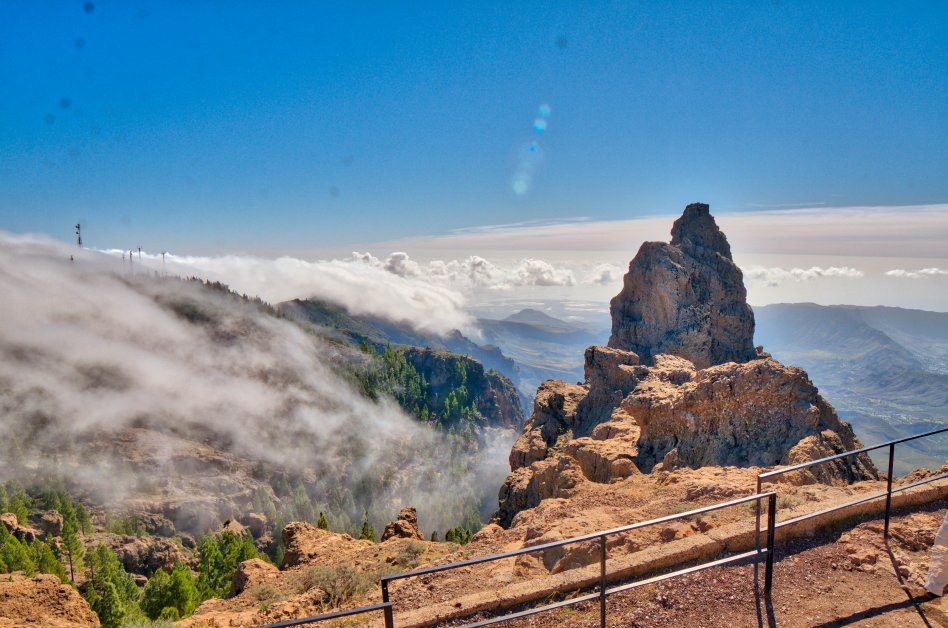 View from Pico de las Nieves — central mountains